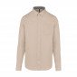 BEIGE - Chemise professionnelle de travail homme artisan manutention chantier logistique