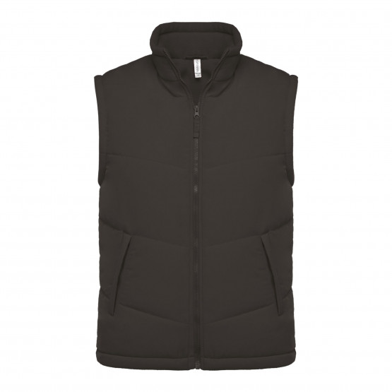 GRIS - Gilet de travail professionnel sans manches mixte logistique chantier transport artisan