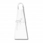 BLANC - Tablier de cuisine professionnel blanc noir mixte restauration hôtel restaurant cuisine