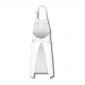 BLANC - Tablier de cuisine professionnel blanc noir mixte cuisine serveur hôtel restauration