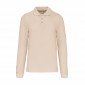 BEIGE - Polo professionnel de travail 100% coton homme artisan infirmier chantier médical