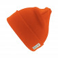 ORANGE - Bonnet grand froid professionnel de travail mixte manutention chantier logistique artisan