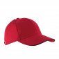 ROUGE - Casquette de travail professionnelle 100% coton mixte logistique chantier transport artisan