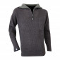 ANTHRACITE - Pull camionneur professionnel de travail homme transport artisan manutention chantier