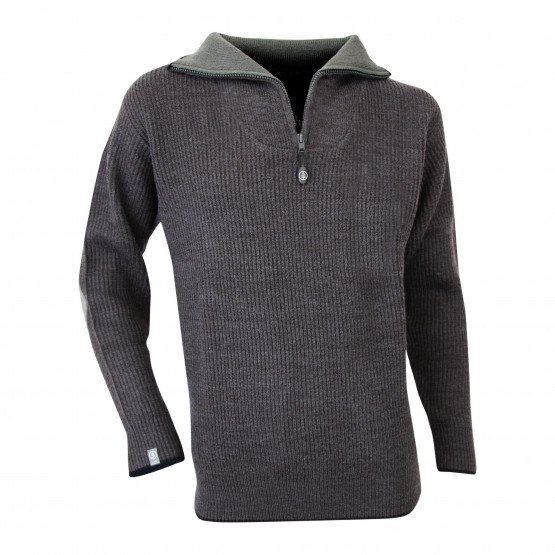 ANTHRACITE - Pull camionneur professionnel de travail homme logistique artisan transport chantier