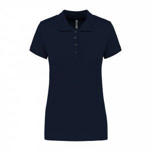 NOIR - Polo professionnel de travail 100% coton femme auxiliaire de vie médical aide a domicile infirmier
