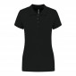 NOIR - Polo professionnel de travail 100% coton femme auxiliaire de vie infirmier aide a domicile médical