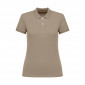 BEIGE - Polo professionnel de travail 100% coton femme manutention artisan transport chantier