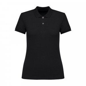BEIGE - Polo professionnel de travail 100% coton femme logistique chantier manutention artisan
