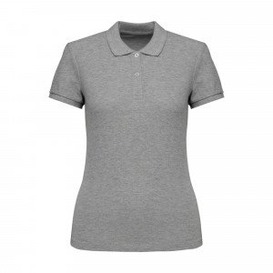 BEIGE - Polo professionnel de travail 100% coton femme manutention chantier logistique artisan