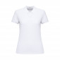 BLANC - Polo professionnel de travail 100% coton femme manutention artisan transport chantier