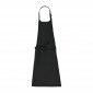 NOIR - Tablier de cuisine professionnel blanc noir mixte cuisine serveur hôtel restauration