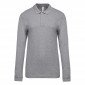 GRIS - Polo professionnel de travail 100% coton homme logistique chantier transport artisan