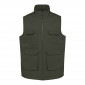 KAKI - Gilet de travail professionnel mixte manutention chantier transport artisan