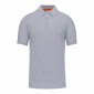 GRIS - Polo professionnel de travail BIO homme aide a domicile médical auxiliaire de vie infirmier