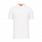 BLANC - Polo professionnel de travail BIO homme aide a domicile médical auxiliaire de vie infirmier