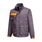GRIS - Blouson professionnel de travail homme manutention artisan logistique chantier