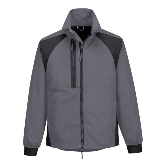 GRIS - Veste de travail professionnelle à manches longues homme logistique chantier manutention artisan