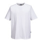 BLANC - Tee-shirt professionnel de travail à manches courtes homme restaurant serveur hôtel cuisine