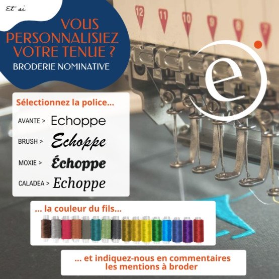 MULTICOLORE - Broderie nominative pour un vetement personnalisé