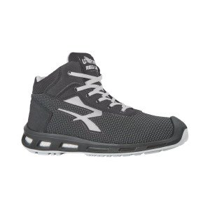 NOIR/GRIS - Chaussure de sécurité S3S professionnelle de travail noire EN ISO 20345 S3S mixte artisan transport chantier manute