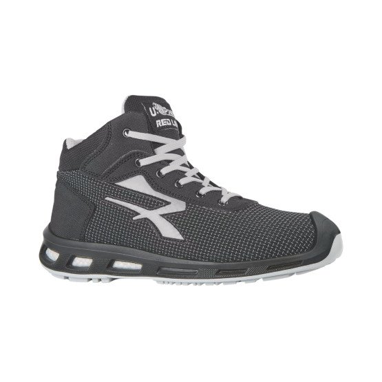 NOIR/GRIS - Chaussure de sécurité S3S professionnelle de travail noire EN ISO 20345 S3S mixte manutention chantier logistique a