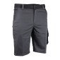 GRIS/NOIR - Bermuda professionnel de travail homme logistique chantier manutention artisan