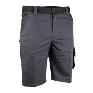 BEIGE/ARDOISE - Bermuda professionnel de travail homme manutention artisan transport chantier