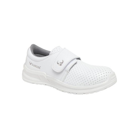 BLANC - Chaussure professionnelle de travail blanche EN ISO 20347 mixte aide a domicile médical auxiliaire de vie infirmier