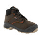 MARRON - Chaussure de sécurité S3S professionnelle de travail noire en cuir EN ISO 20345 S3S mixte artisan logistique chantier