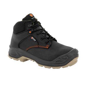 MARRON - Chaussure de sécurité S3S professionnelle de travail noire en cuir EN ISO 20345 S3S mixte chantier logistique artisan
