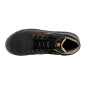 NOIR - Chaussure de sécurité S3S professionnelle de travail noire en cuir EN ISO 20345 S3S mixte manutention artisan transport c