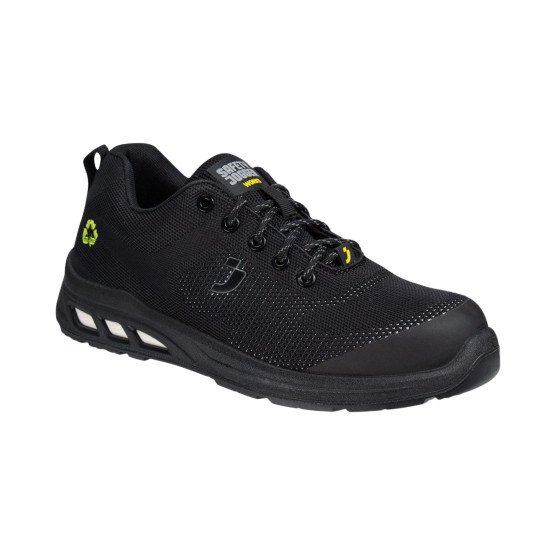 NOIR - Chaussure de sécurité S1P professionnelle de travail noire EN ISO 20345 S1P mixte manutention chantier transport artisan