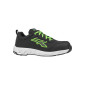 NOIR/VERT - Chaussure de sécurité S3S professionnelle de travail noire EN ISO 20345 S3S mixte logistique artisan transport chan