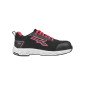 NOIR/ROSE - Chaussure de sécurité S1PS professionnelle de travail noire EN ISO 20345 S1PS femme manutention chantier logistique