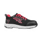NOIR/ROSE - Chaussure de sécurité S1PS professionnelle de travail noire EN ISO 20345 S1PS femme manutention chantier logistique