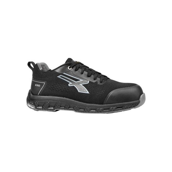NOIR/GRIS - Chaussure de sécurité S1PS professionnelle de travail noire EN ISO 20345 S1PS mixte transport artisan manutention c