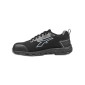 NOIR/GRIS - Chaussure de sécurité S1PS professionnelle de travail noire EN ISO 20345 S1PS mixte logistique artisan manutention 