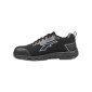 NOIR/GRIS - Chaussure de sécurité S1PS professionnelle de travail noire EN ISO 20345 S1PS mixte transport artisan manutention c