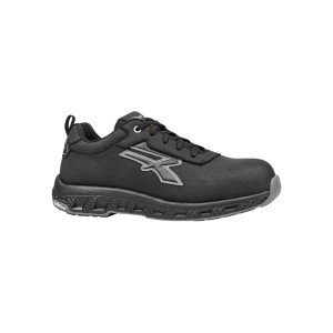 NOIR/GRIS - Chaussure de sécurité S3S professionnelle de travail noire EN ISO 20345 S3S mixte transport chantier manutention ar