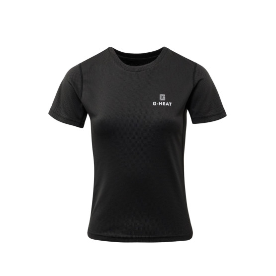 NOIR - Tee-shirt rafraîchissant professionnel de travail femme restauration cuisine restaurant hôtel