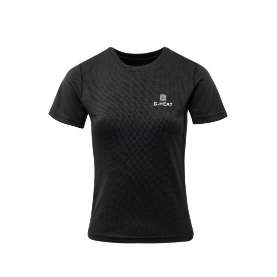 NOIR - Tee-shirt rafraîchissant professionnel de travail femme hôtel restauration serveur restaurant