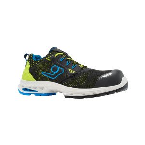 NOIR - Chaussure de sécurité S1PS professionnelle de travail noire EN ISO 20345 S1PS mixte manutention chantier logistique arti