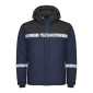 MARINE/NOIR - Softshell professionnelle de travail homme transport artisan logistique chantier