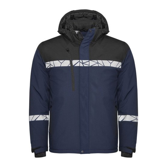 MARINE/NOIR - Softshell professionnelle de travail homme artisan logistique chantier transport