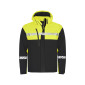 NOIR/FLUO - Softshell professionnelle de travail homme transport artisan logistique chantier