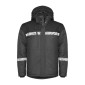 GRIS/NOIR - Softshell professionnelle de travail homme transport artisan logistique chantier