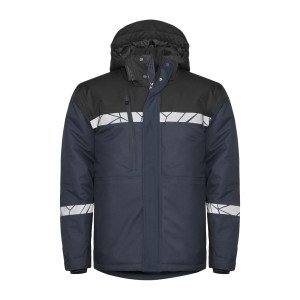 MARINE/NOIR - Softshell professionnelle de travail homme transport chantier logistique artisan