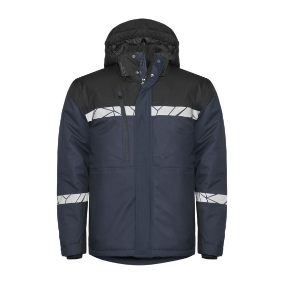 MARINE/NOIR - Softshell professionnelle de travail homme transport artisan logistique chantier
