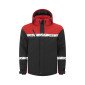 NOIR/ROUGE - Softshell professionnelle de travail homme logistique chantier manutention artisan